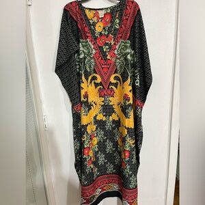 Kaftan woman lounge, Roomie Comfort Gipsy, Blue, Live, To Be FREE, one size fits